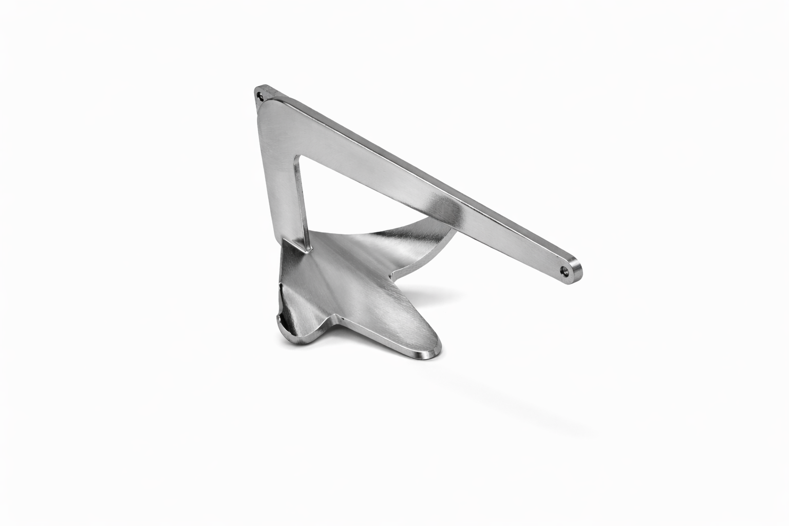 Ancora Bruce Polida - Peça náutica em aço inox para marinas